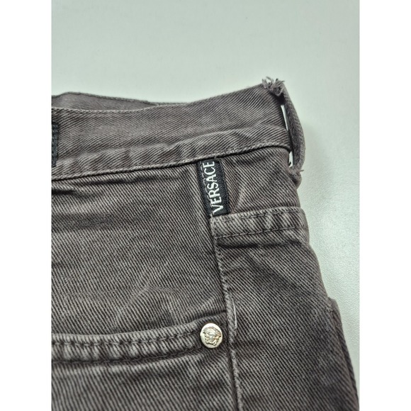 Versace Jeans Couture Jeans Mens 30x34 Brown Denim Made Italy Medusa Pants - Picture 4 of 16